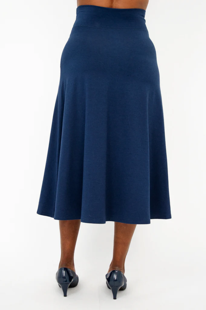Gillian Skirt, Indigo, Bamboo - Image 5
