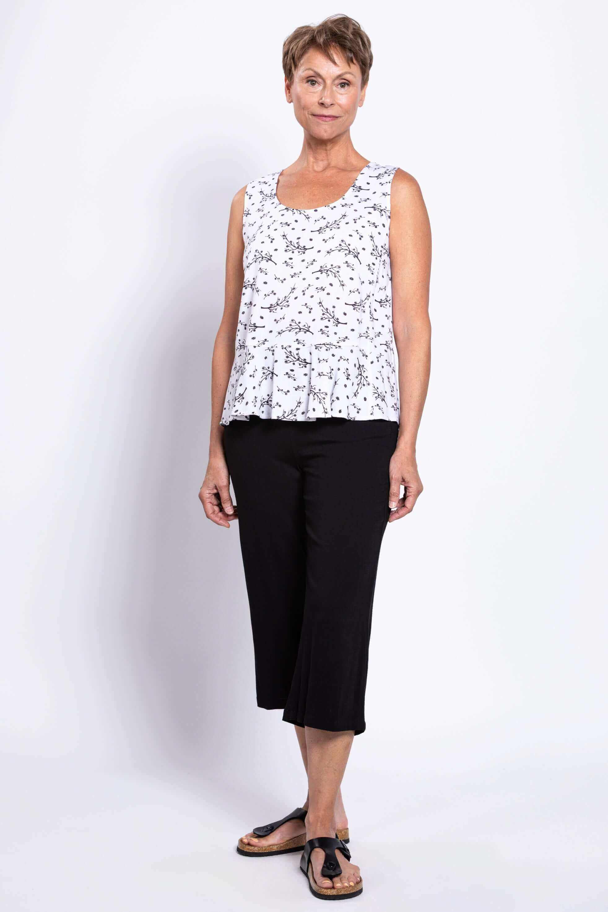 Ginny Tank, BW Twiggy, Linen Bamboo - Image 3