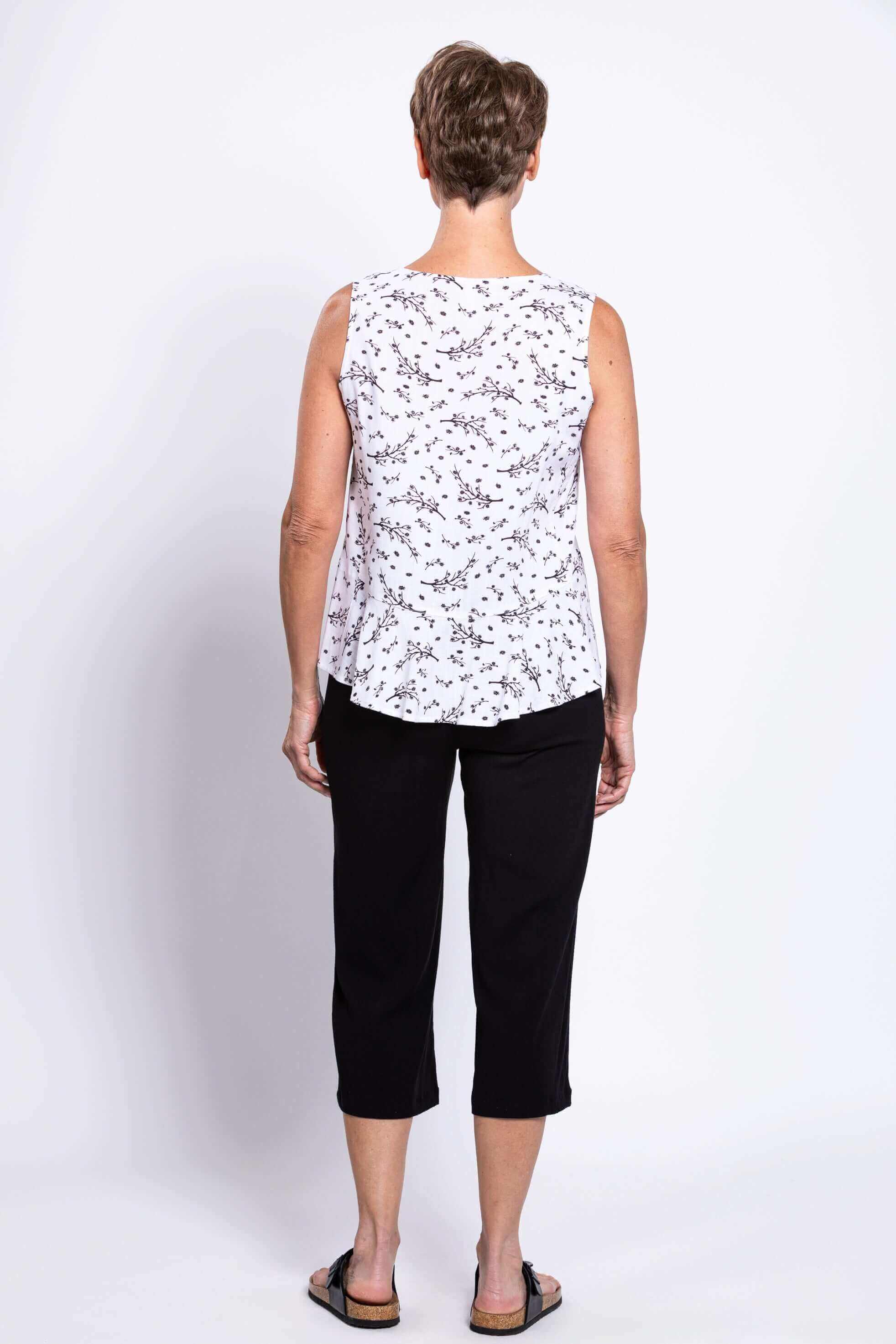 Ginny Tank, BW Twiggy, Linen Bamboo - Image 4