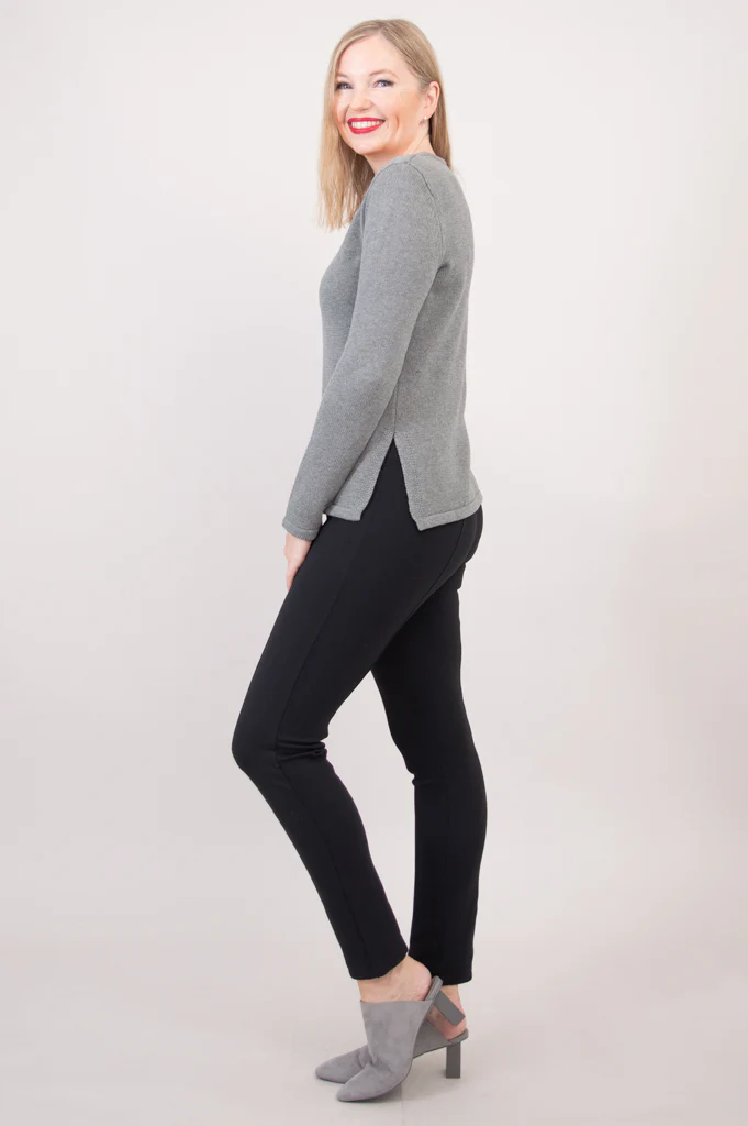 Muni Sweater, Grey, Cotton - Final Sale - Image 6