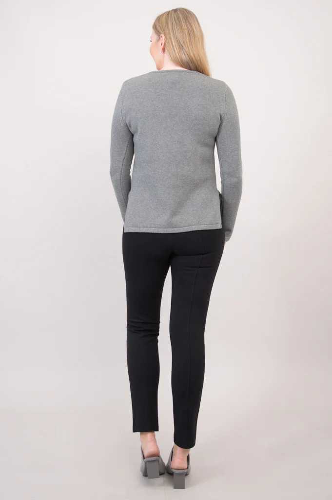 Muni Sweater, Grey, Cotton - Final Sale - Image 9