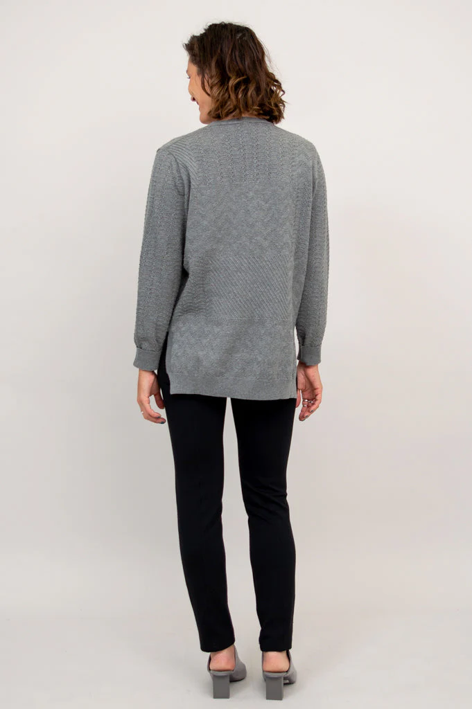 Greta Sweater,  Grey ,  Cotton - Final Sale - Image 9