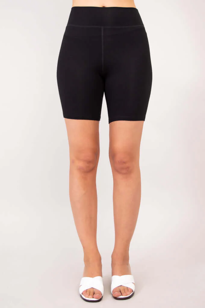 Hallie Shorts, Black, Bamboo - Image 3