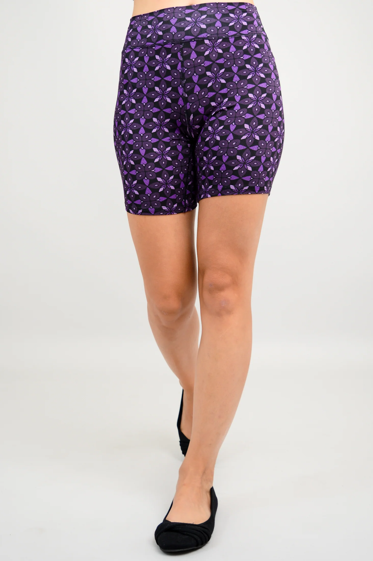 Hallie Shorts, Geo Flower, Bamboo - Image 3