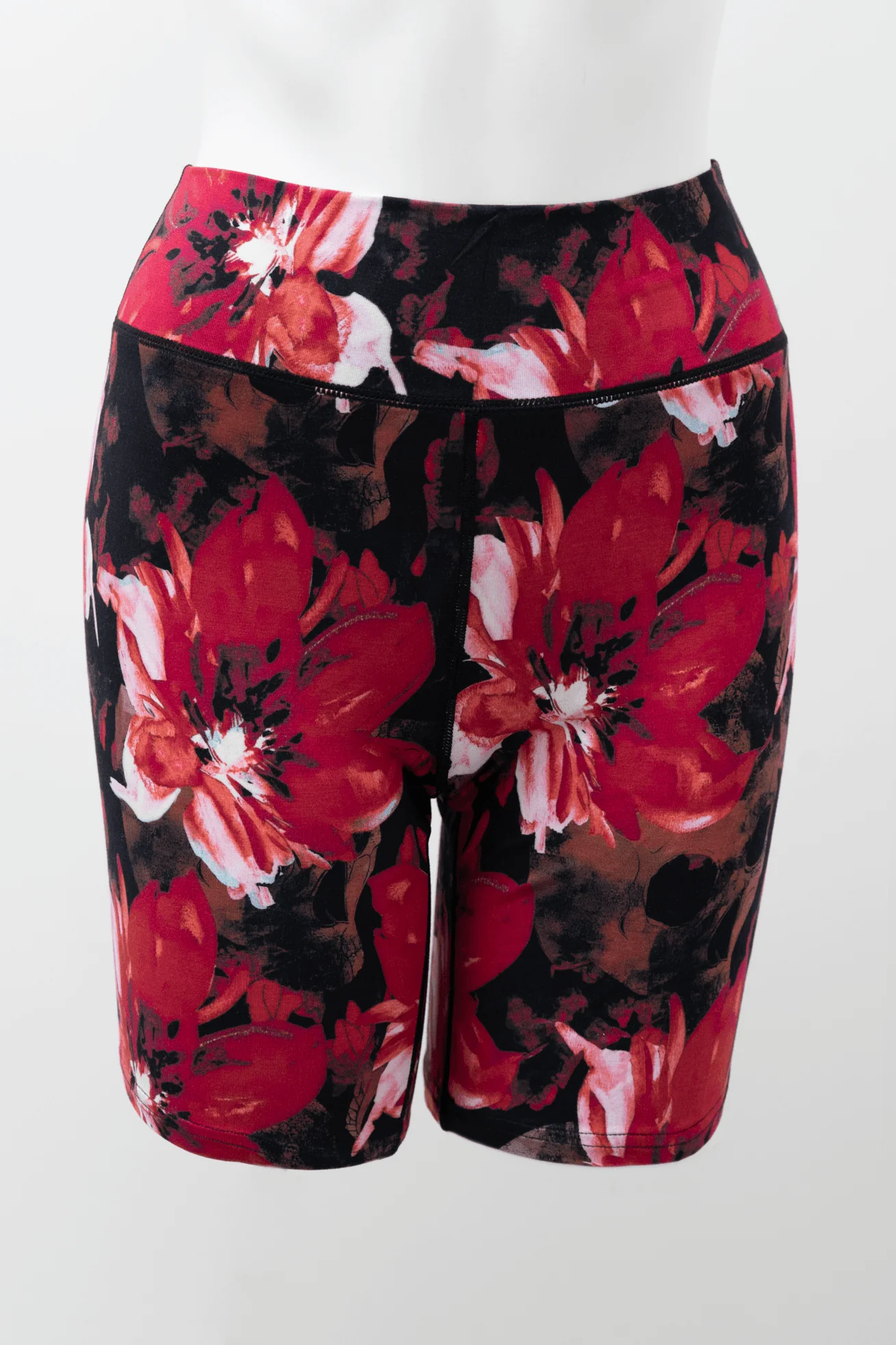 Hallie Shorts, Lipstick Poinsetta, Bamboo
