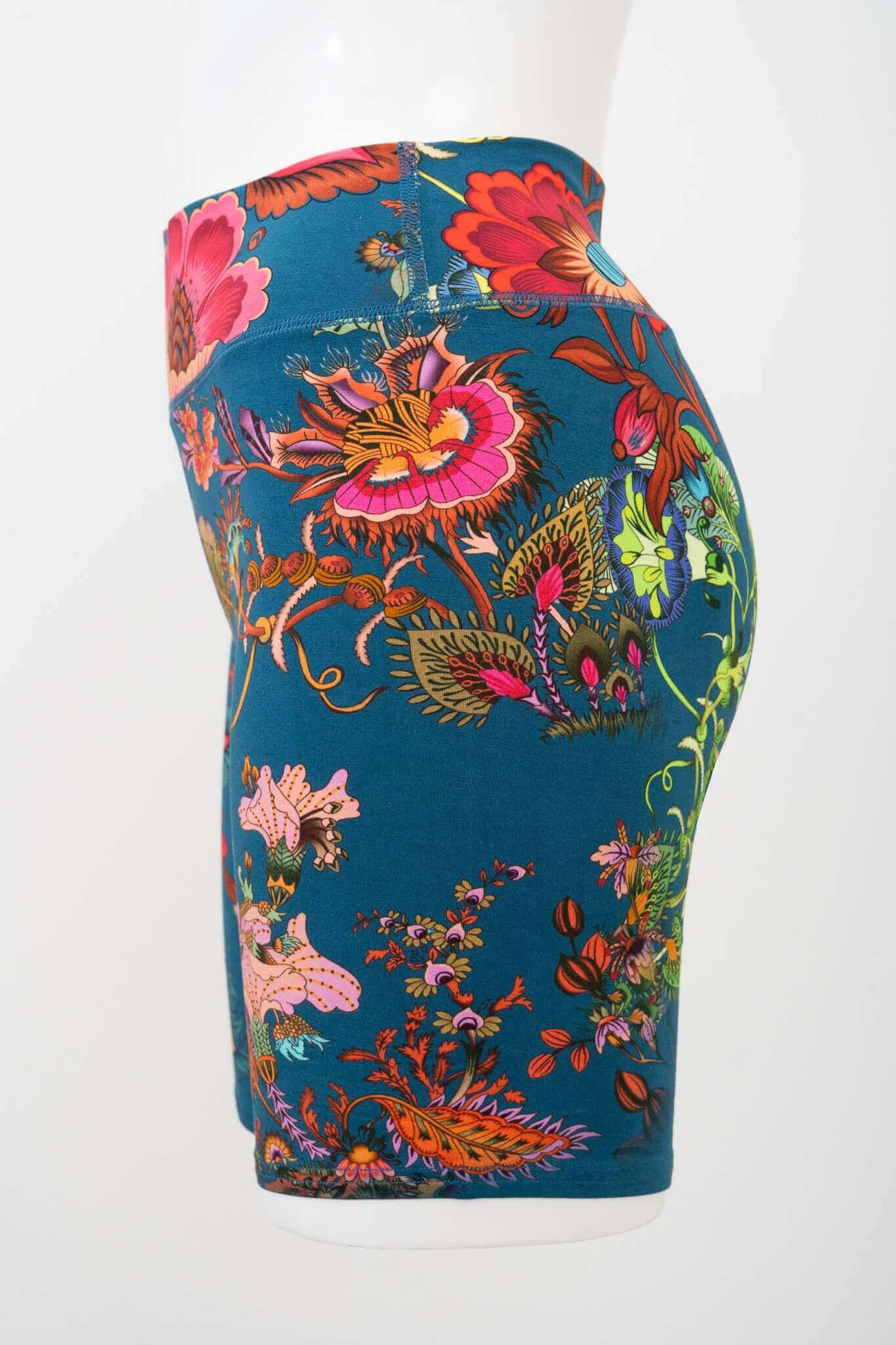 Hallie Shorts, Teal  Fantasy, Bamboo - Image 2