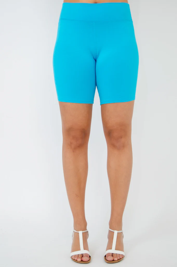Hallie Shorts, Turquoise, Bamboo - Image 3