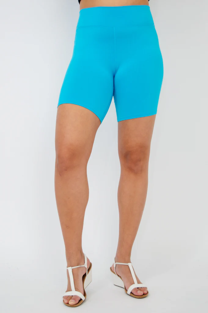 Hallie Shorts, Turquoise, Bamboo - Image 4