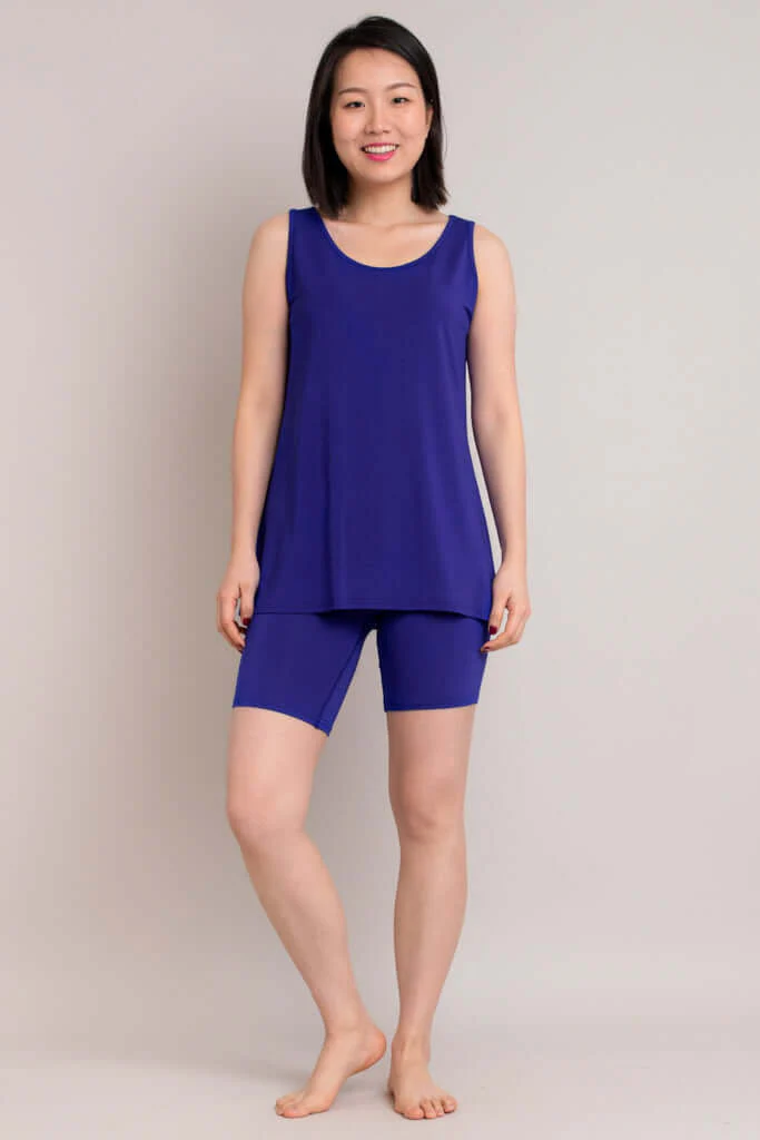 Hallie Shorts, Violet, Bamboo - Image 3