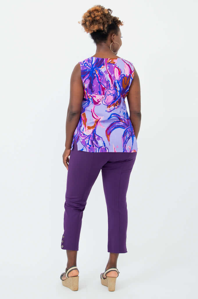 Hannah Tank, Lily Love, Linen Bamboo - Final Sale - Image 4