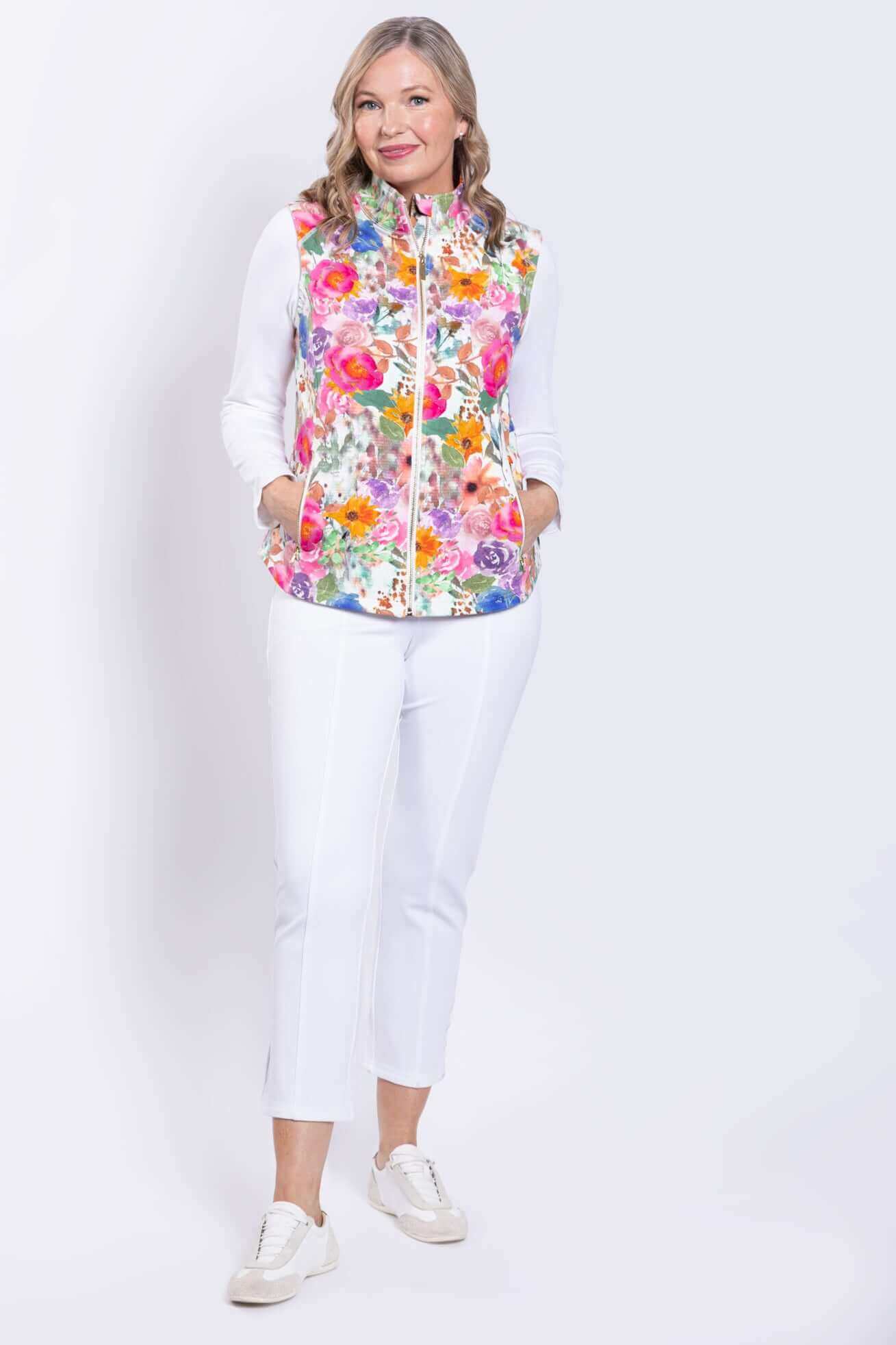 Hartford Vest, Pink Bouquet, Cotton - Image 2