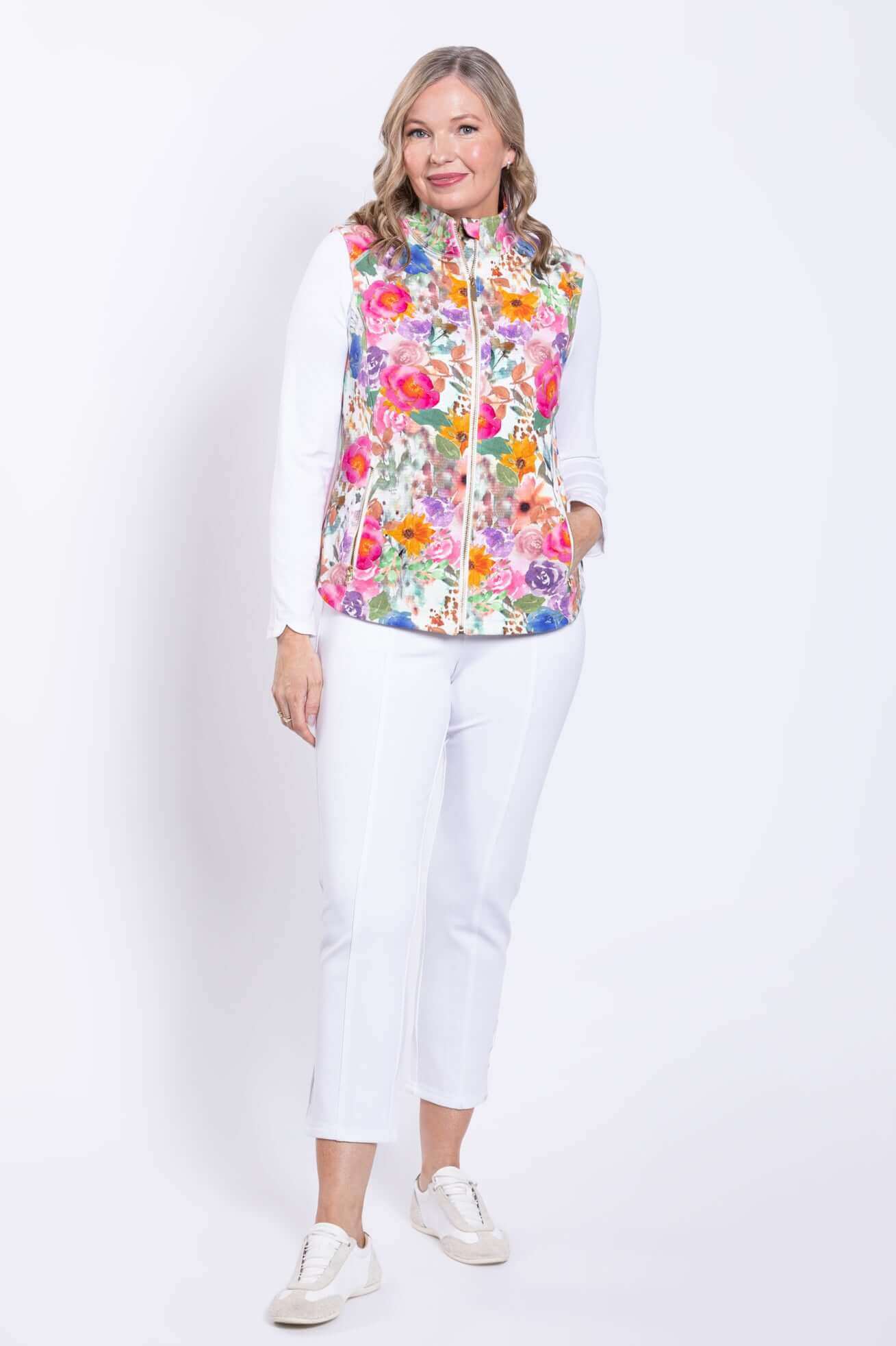 Hartford Vest, Pink Bouquet, Cotton - Image 3