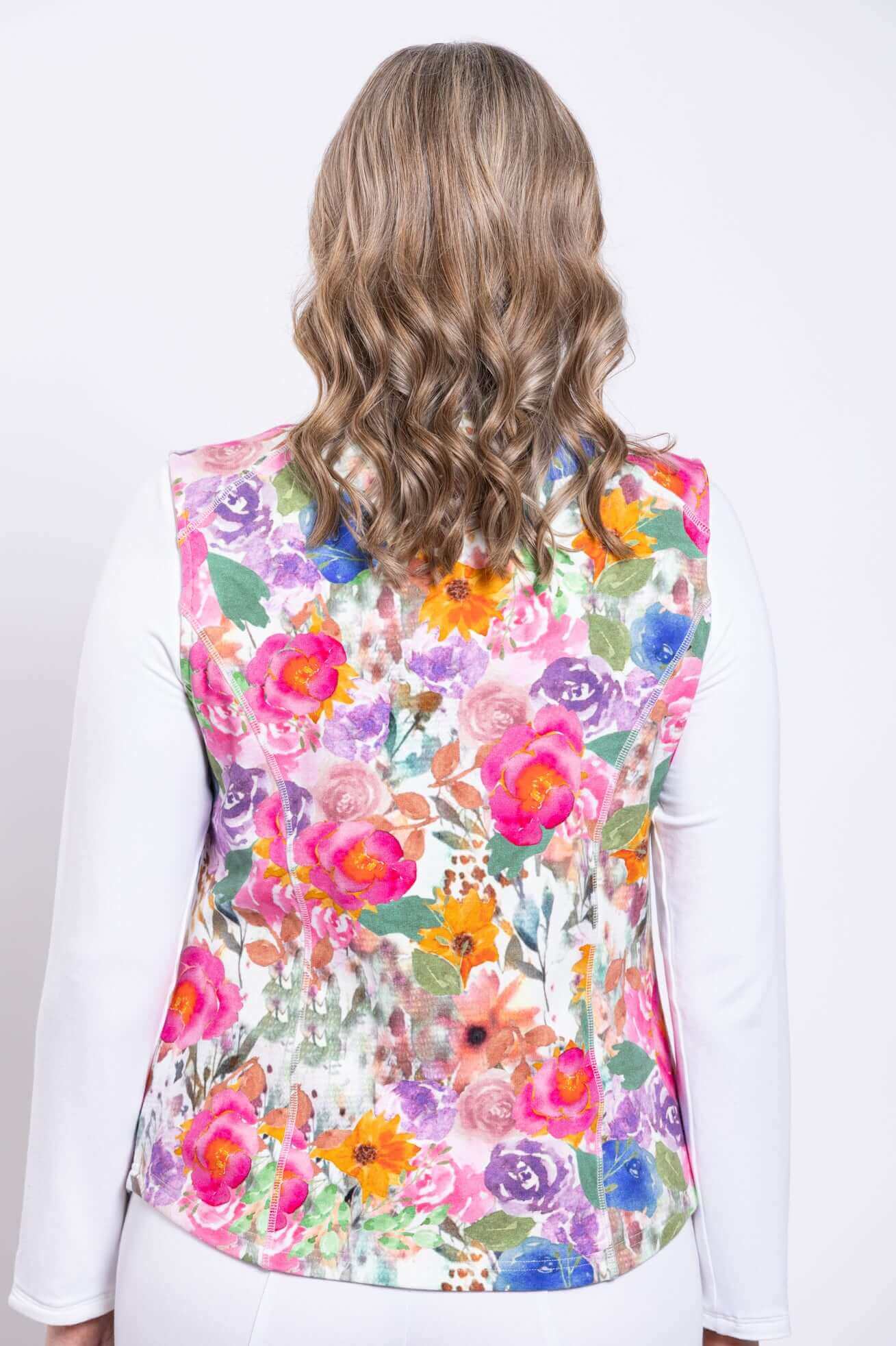 Hartford Vest, Pink Bouquet, Cotton - Image 4