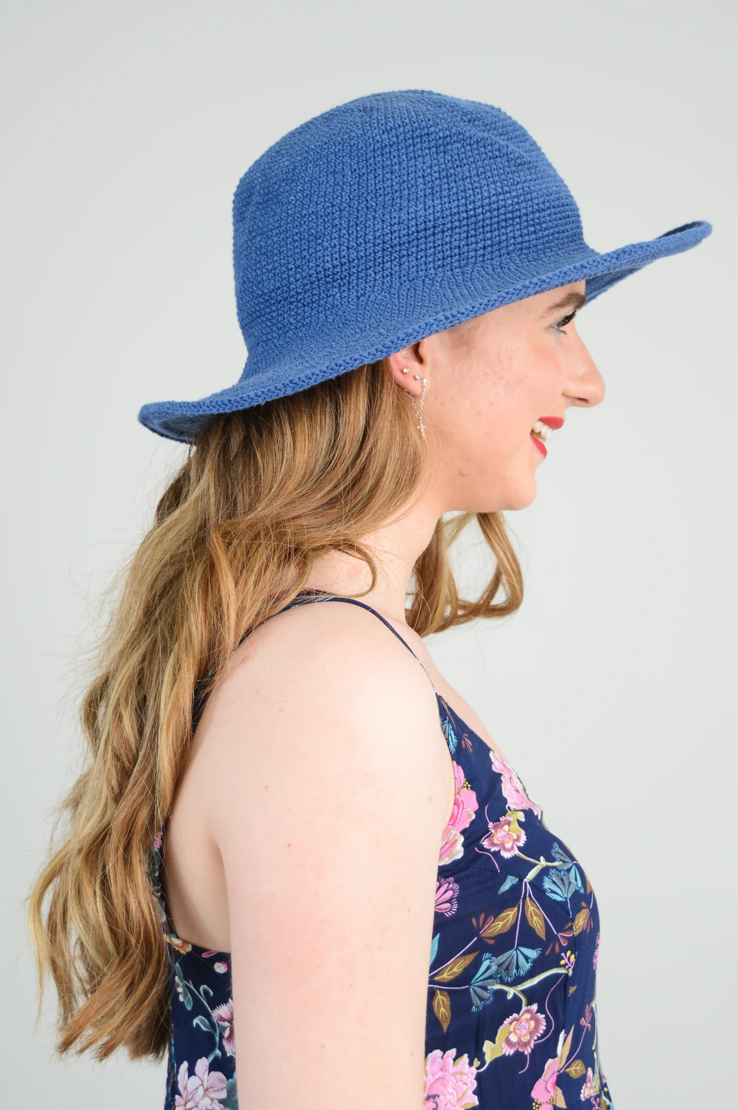 Navy Hat, Cotton - Image 3