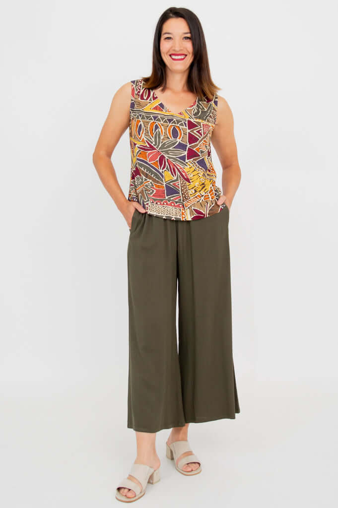 Havana Tank, Tropikal, Linen Bamboo - Image 3