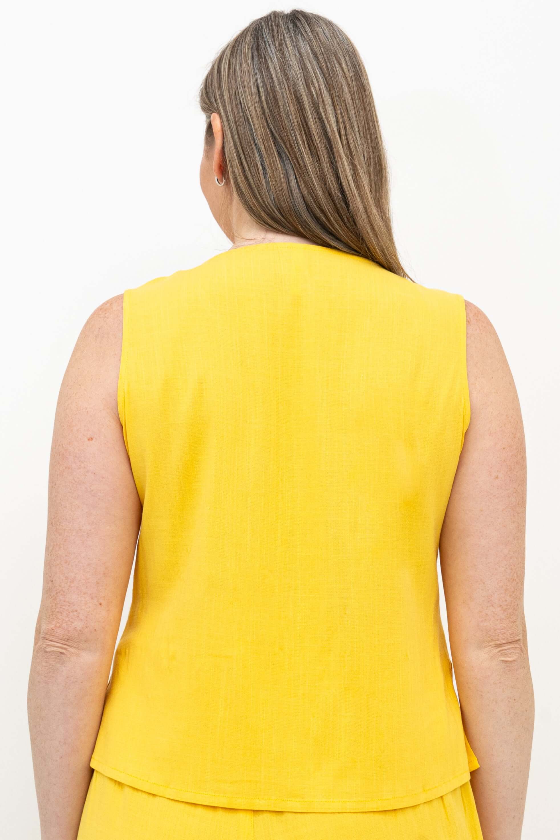 Havana Tank, Wallflower, Linen Bamboo - Final Sale - Image 4