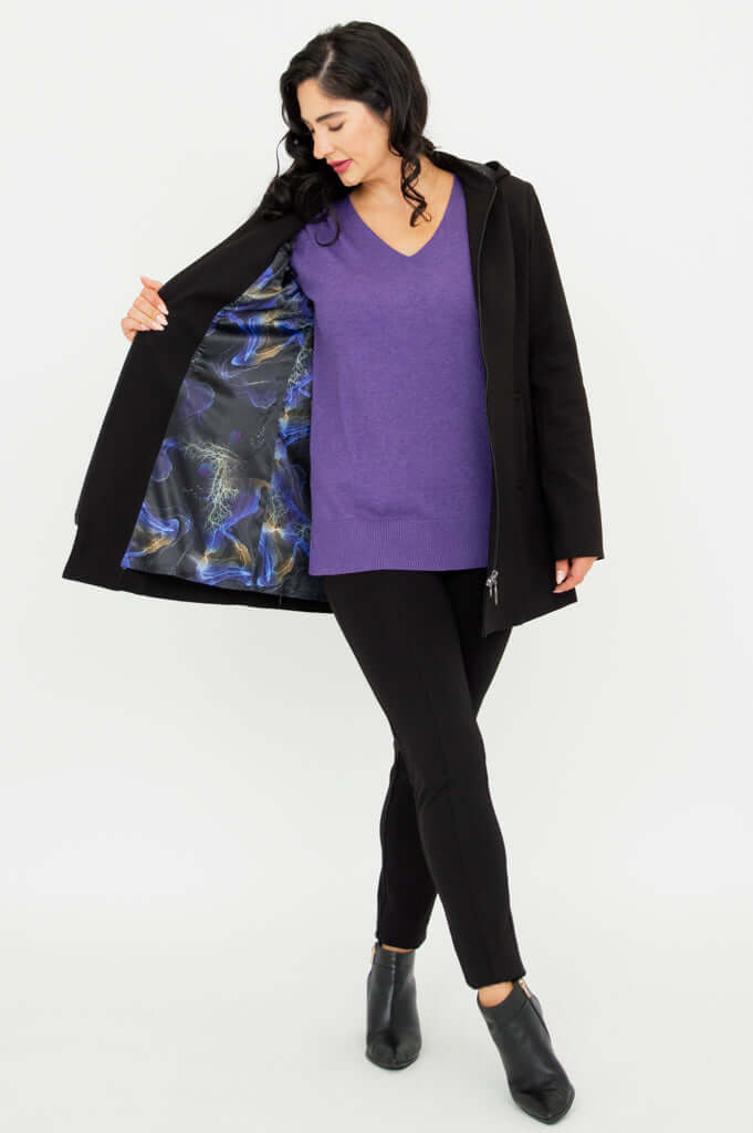 Highlands Coat, Black, Modal - Image 6