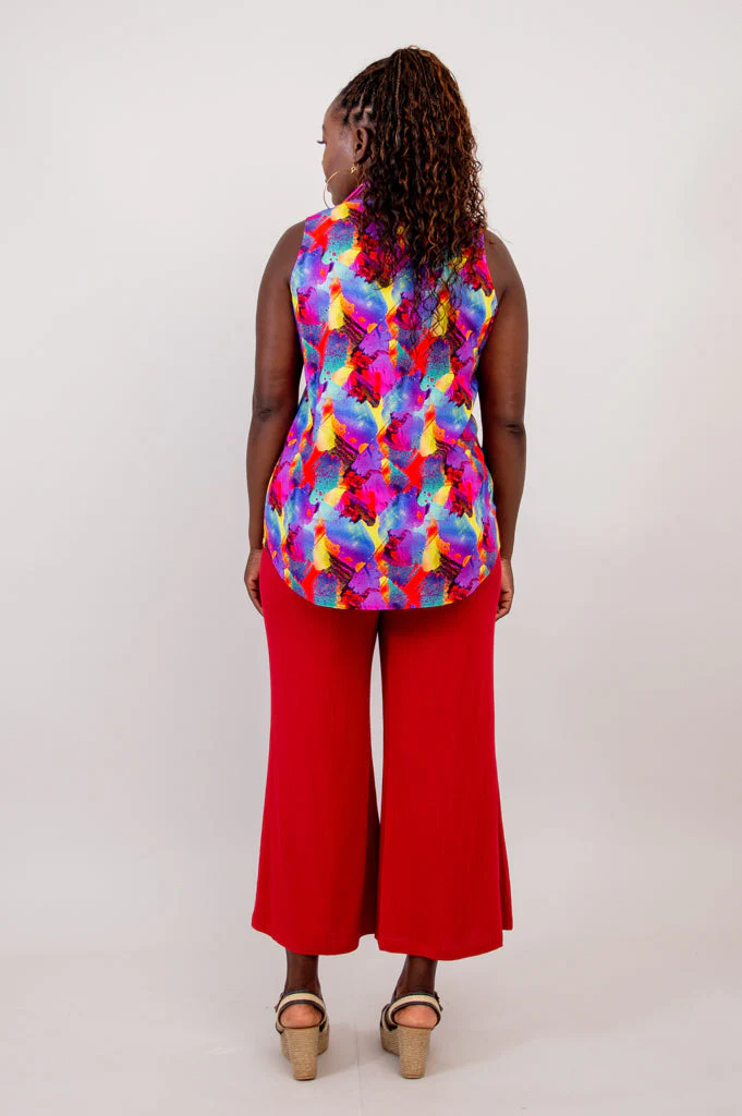 Hula Tank, Starburst, Linen Bamboo - Final Sale - Image 11