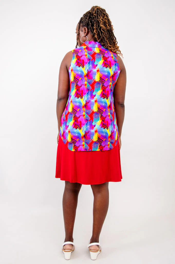 Hula Tank, Starburst, Linen Bamboo - Final Sale - Image 12