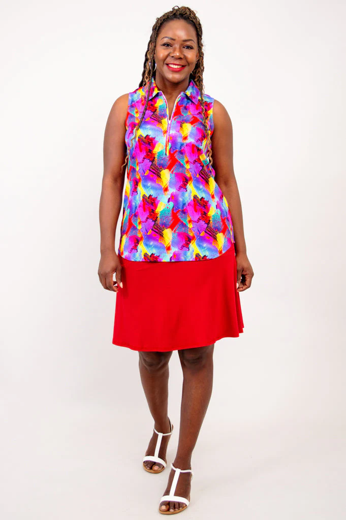 Hula Tank, Starburst, Linen Bamboo - Final Sale - Image 8