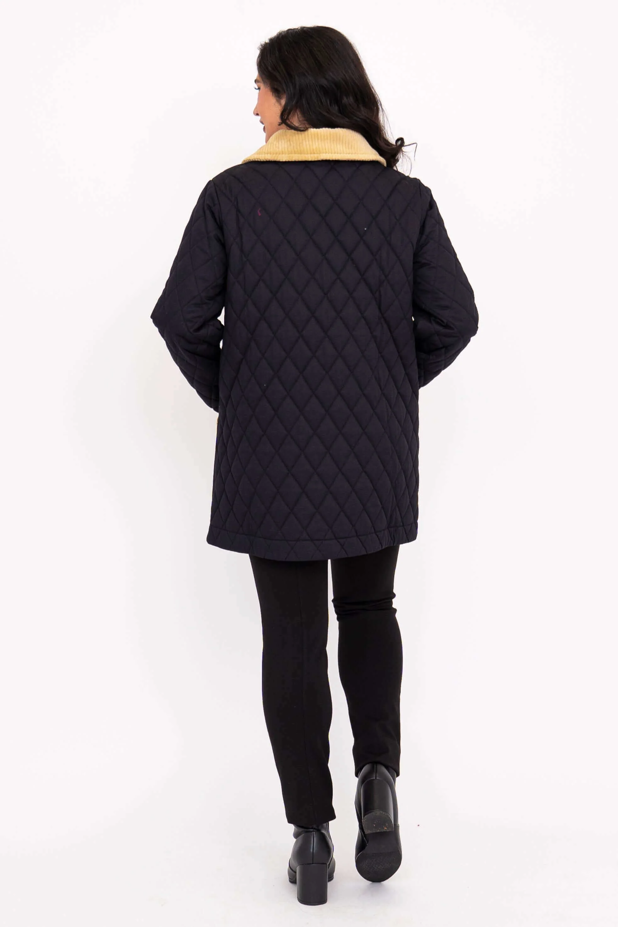 Hunan Coat, Black, Cotton - Image 6