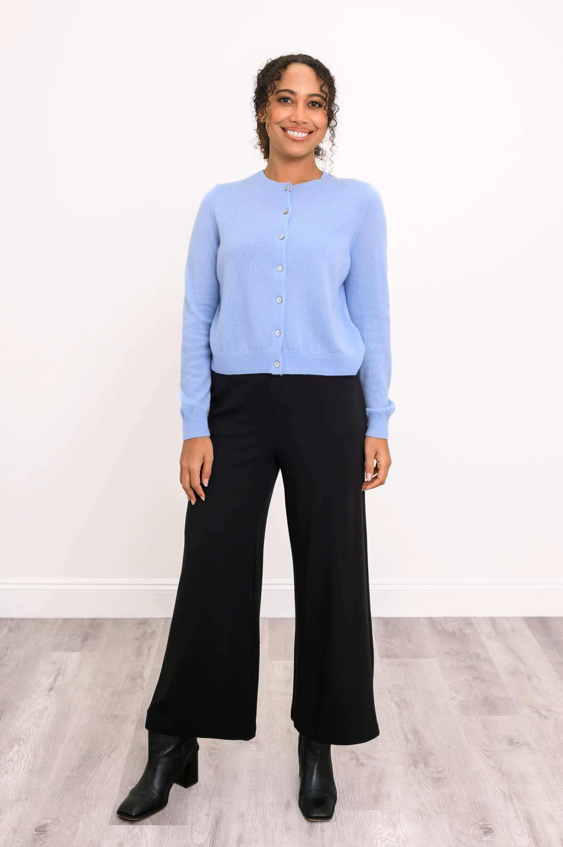 Isabella Cardigan, Borage, Cashmere - Image 2
