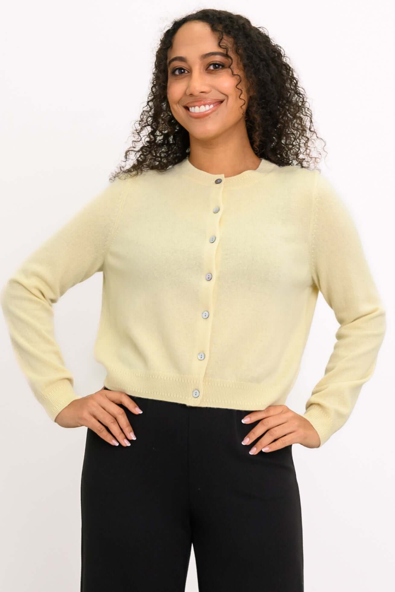 Isabella Cardigan, Marigold, Cashmere