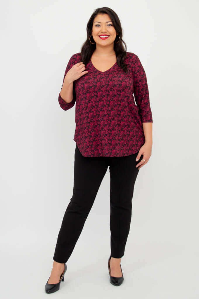 Jackie 3/4 Top, Bazar, Bamboo - final Sale - Image 2