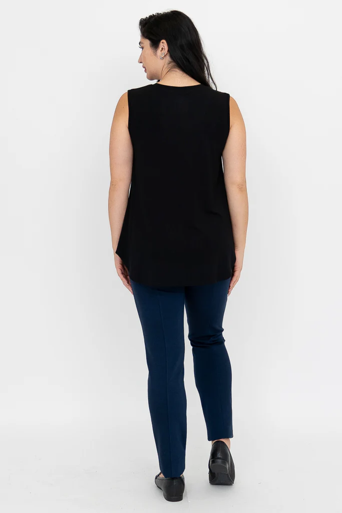 Jackie Tank, Black, Bamboo - Image 5
