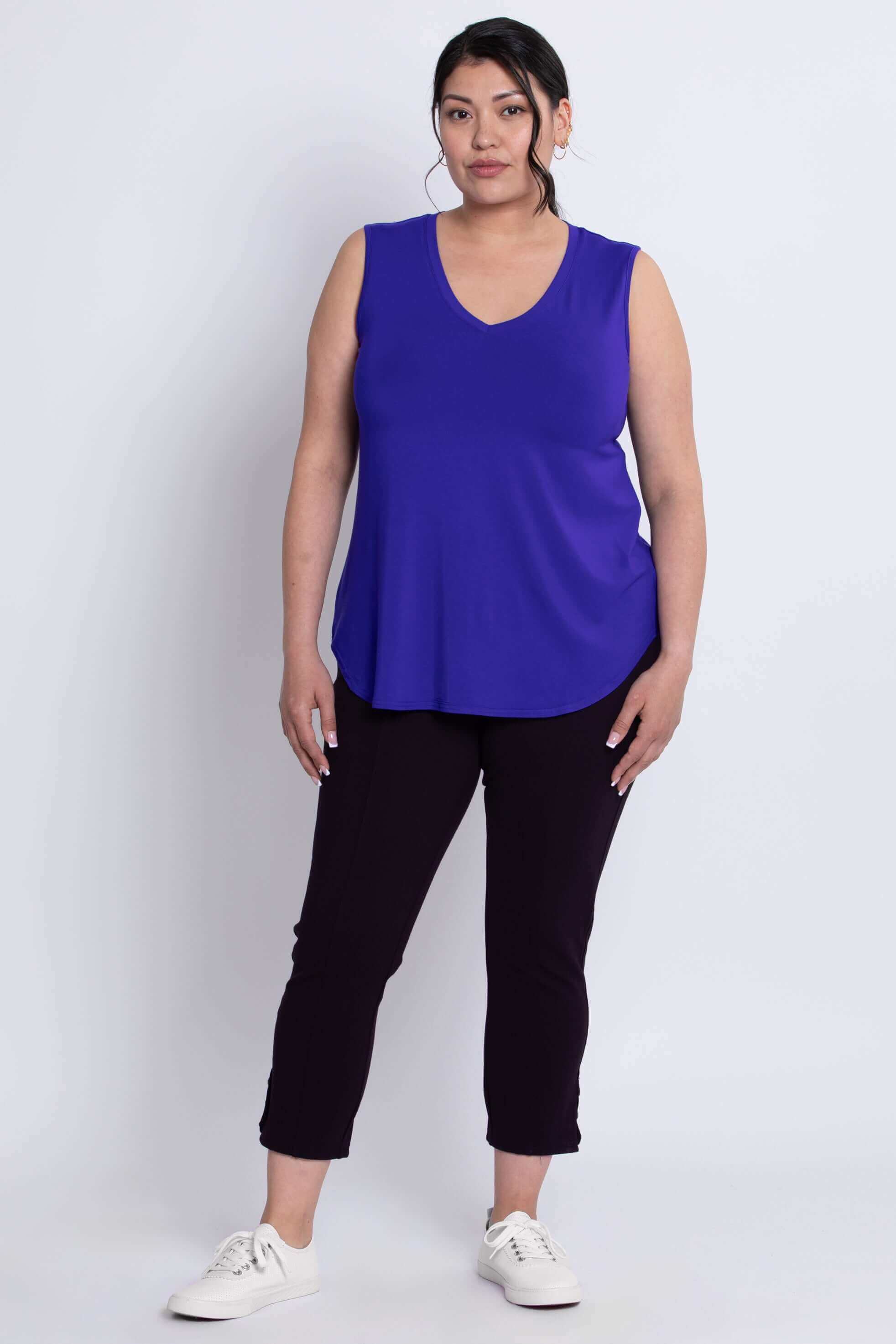 Jackie Tank, Violet, Bamboo - Image 3
