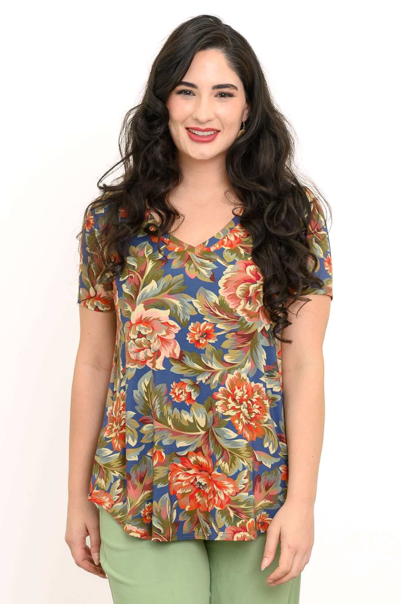 Jackie S/S Top, Khaki Vintage, Bamboo