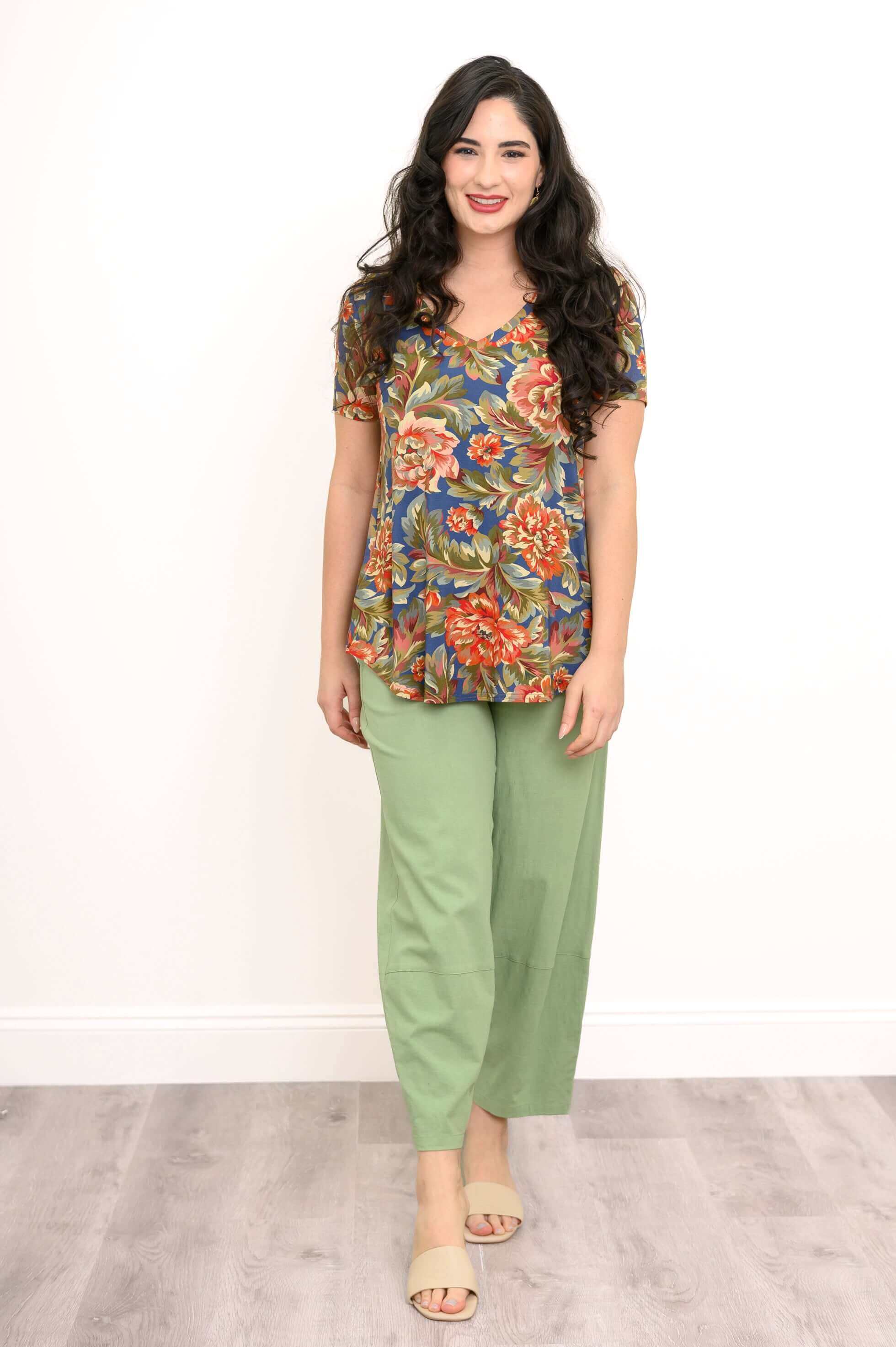 Jackie S/S Top, Khaki Vintage, Bamboo - Image 6
