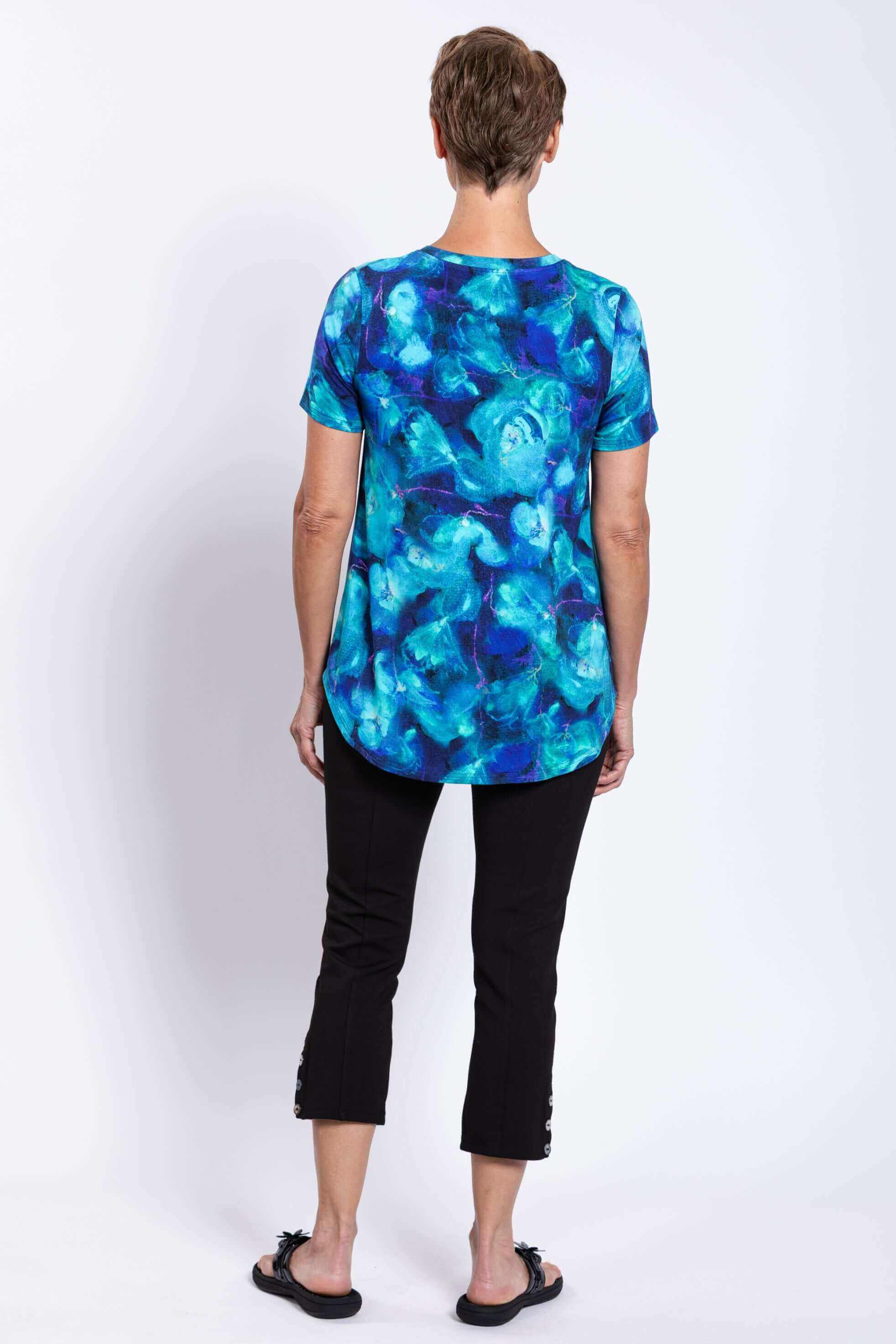 Jackie S/S Top, Ocean Reef, Bamboo - Image 5