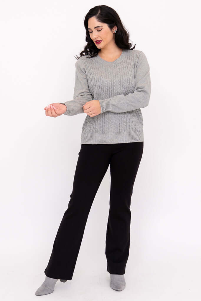 Jala Sweater, Charcoal Light, Cotton - Image 7