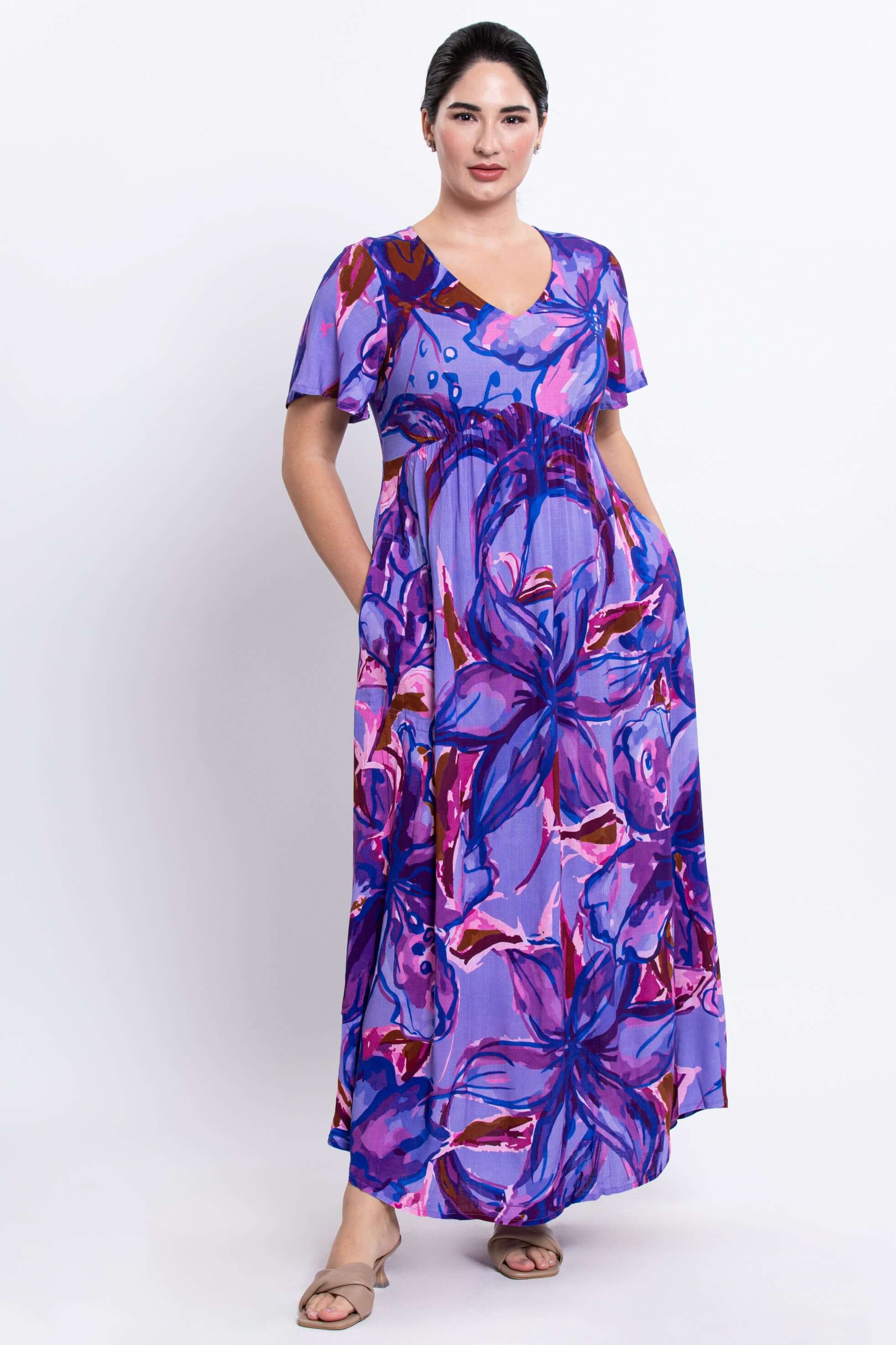 Jane Dress, Lily Love, Linen Bamboo - Image 2