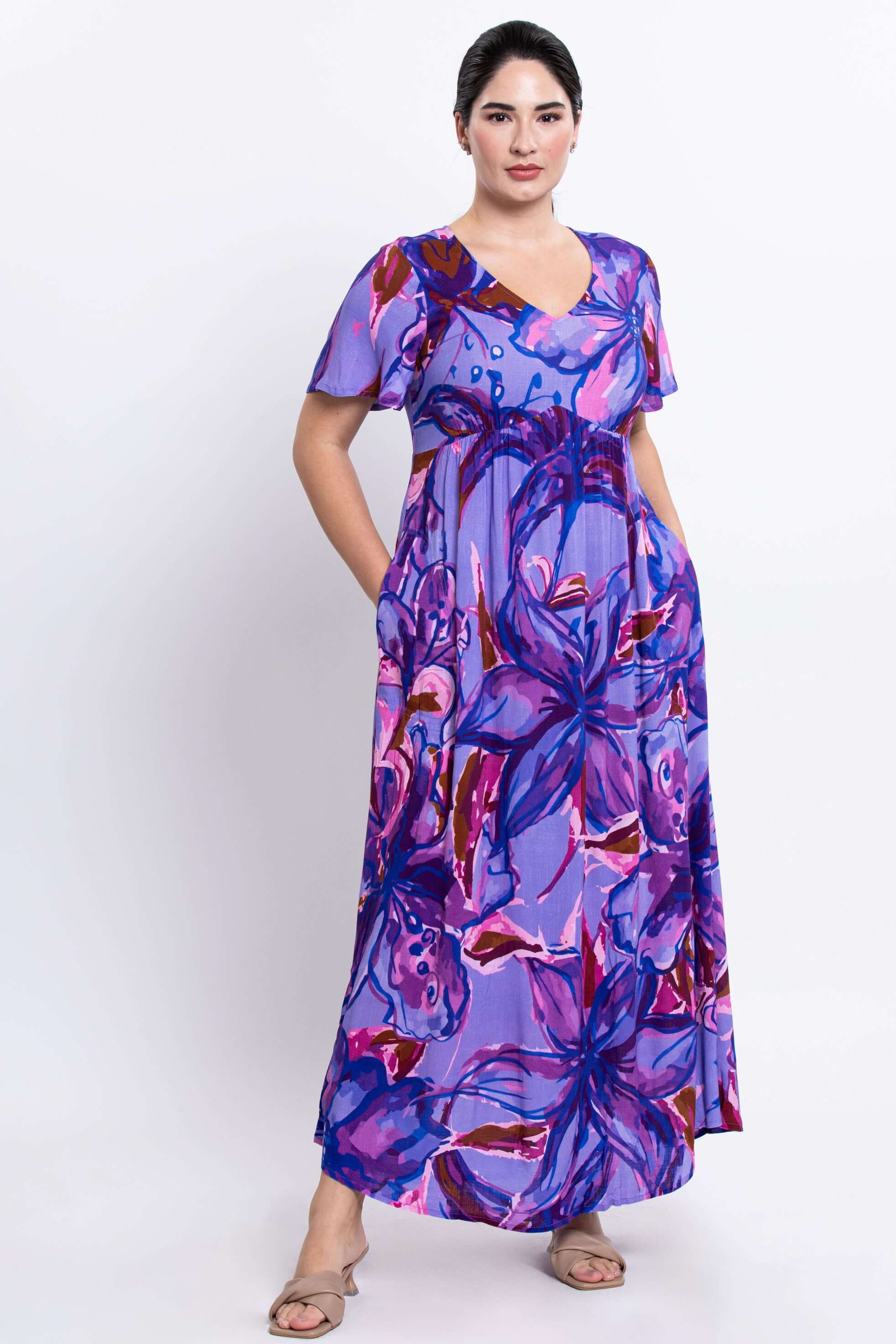 Jane Dress, Lily Love, Linen Bamboo - Image 3