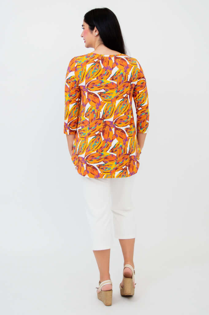 Jazz 3/4 Slv Top, Koko, Bamboo -Final Sale - Image 5