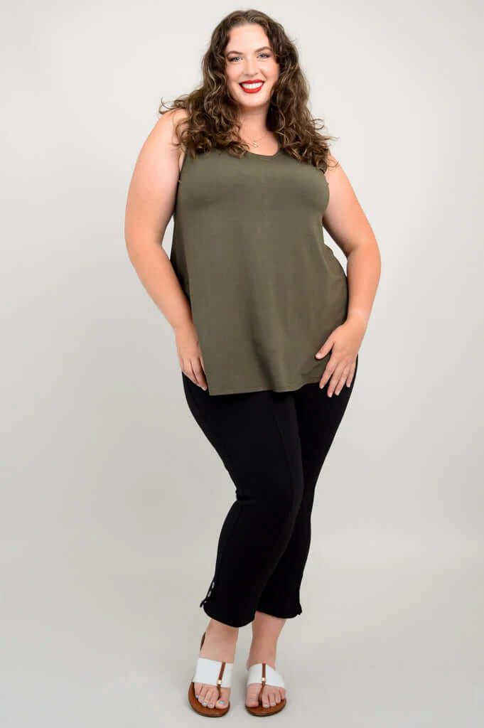 Jazz Tank, Khaki, Bamboo - Image 3