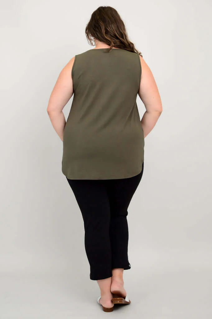 Jazz Tank, Khaki, Bamboo - Image 5