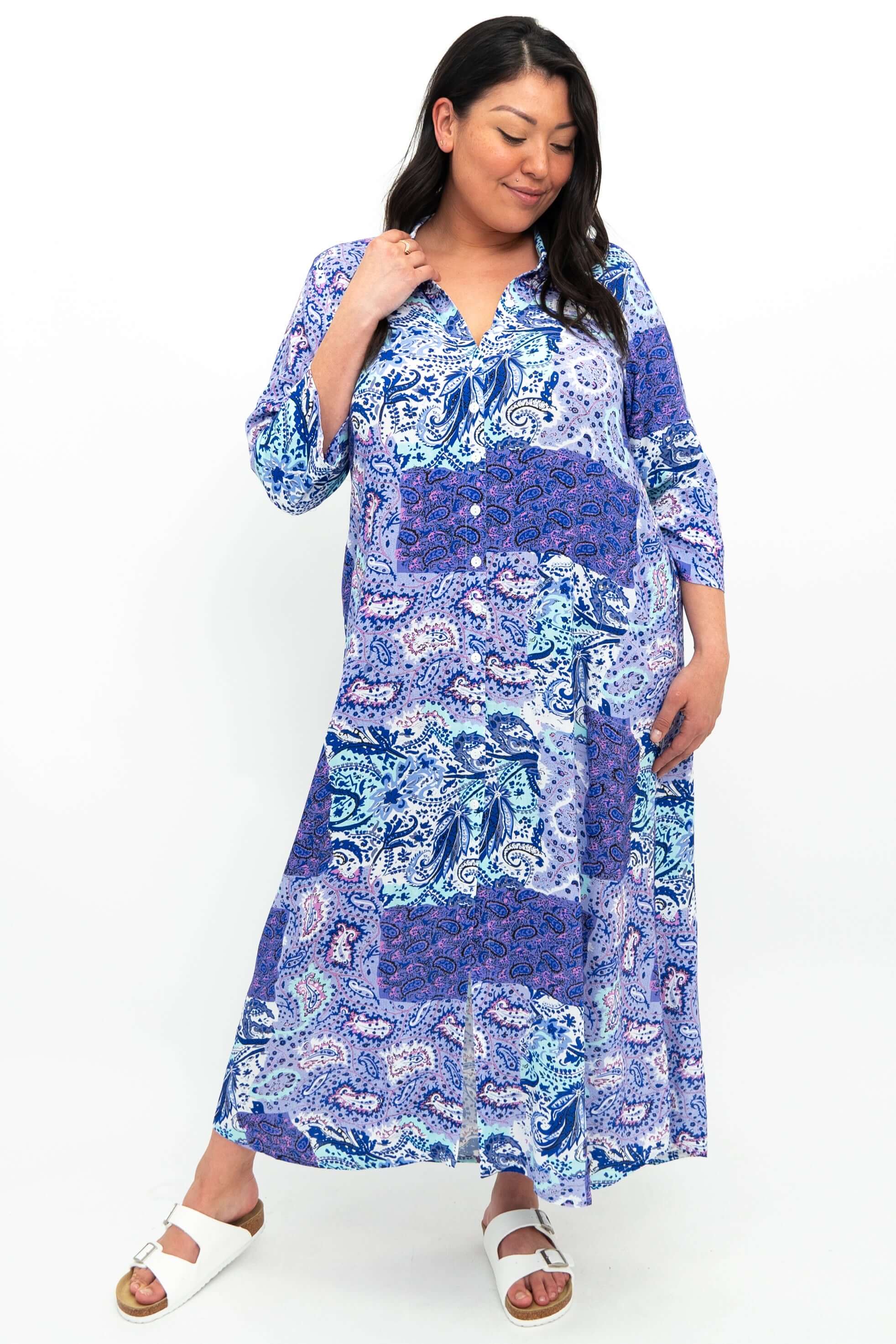 Jennifer Dress, Amiable, Linen Bamboo - Final Sale - Image 2