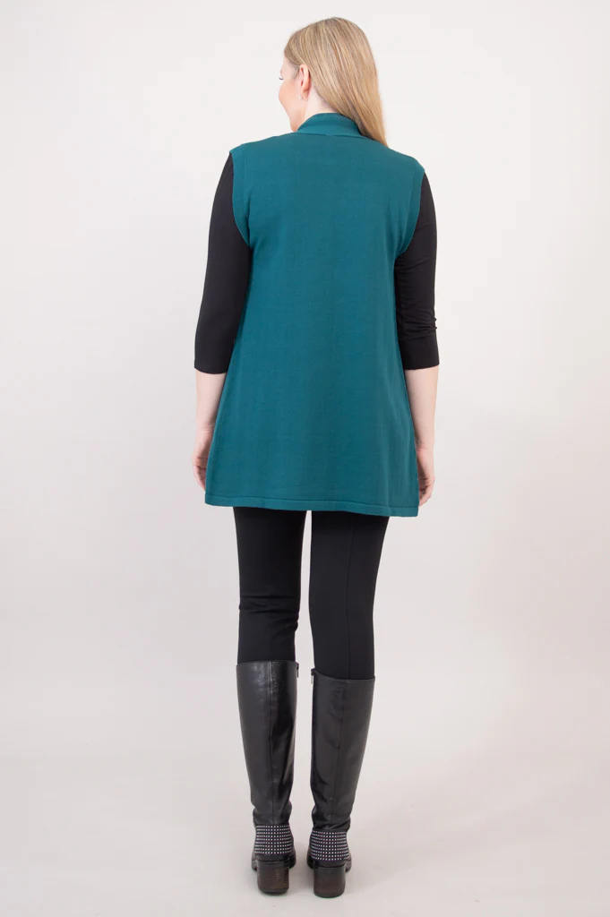 Jude Cardigan, Teal, Cotton - Final Sale - Image 6