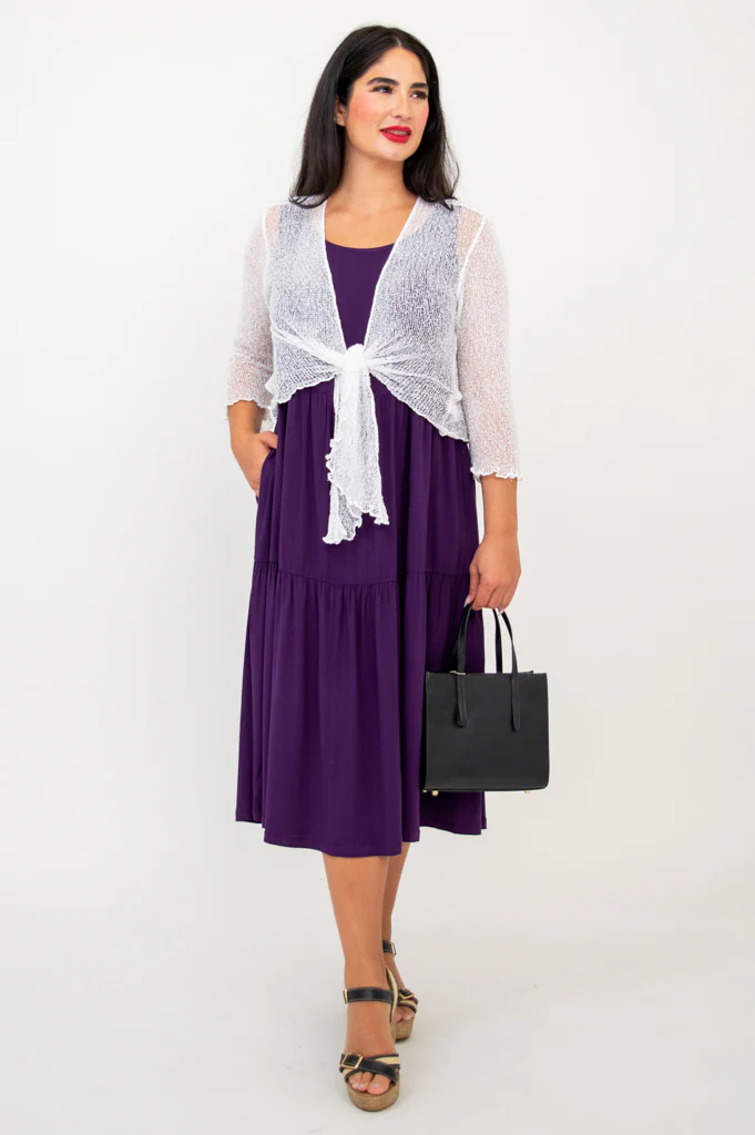 Juni Dress, Royale, Linen Bamboo - Final Sale - Image 3