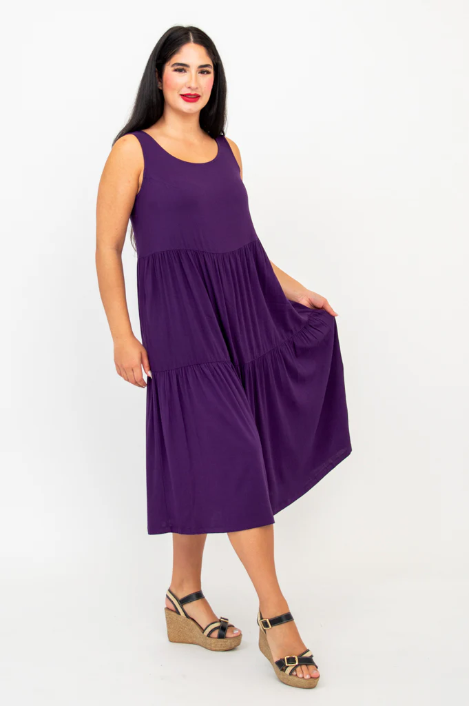 Juni Dress, Royale, Linen Bamboo - Final Sale - Image 4