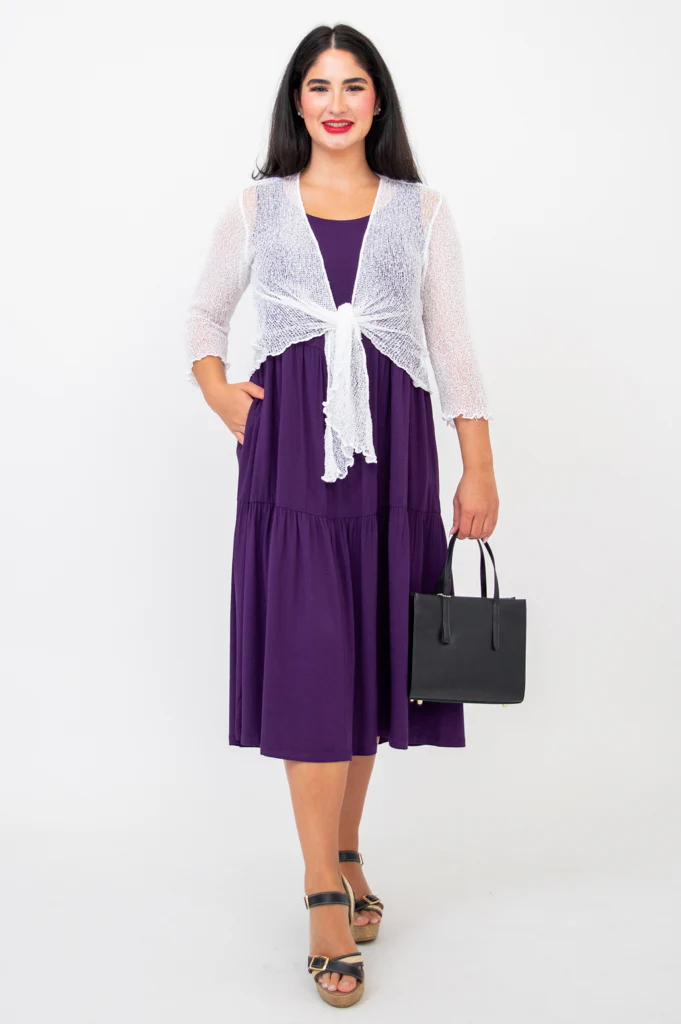 Juni Dress, Royale, Linen Bamboo - Final Sale - Image 5