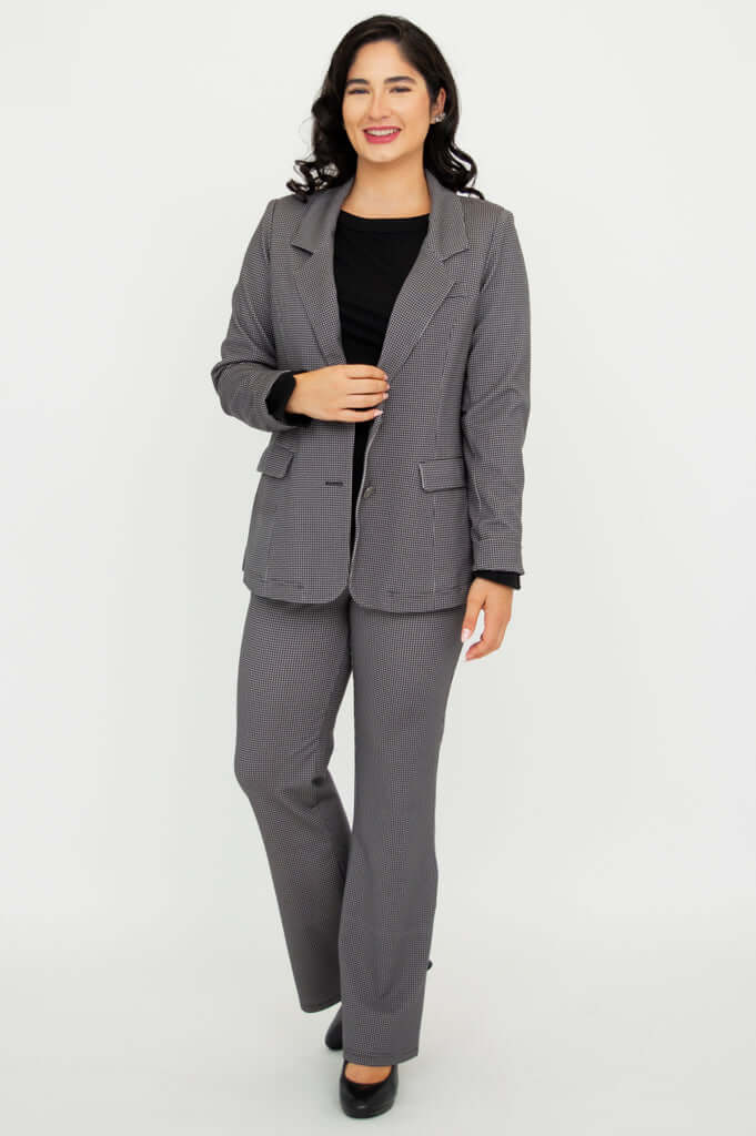 Kacey Blazer, Houndstooth, Modal - Final Sale - Image 6