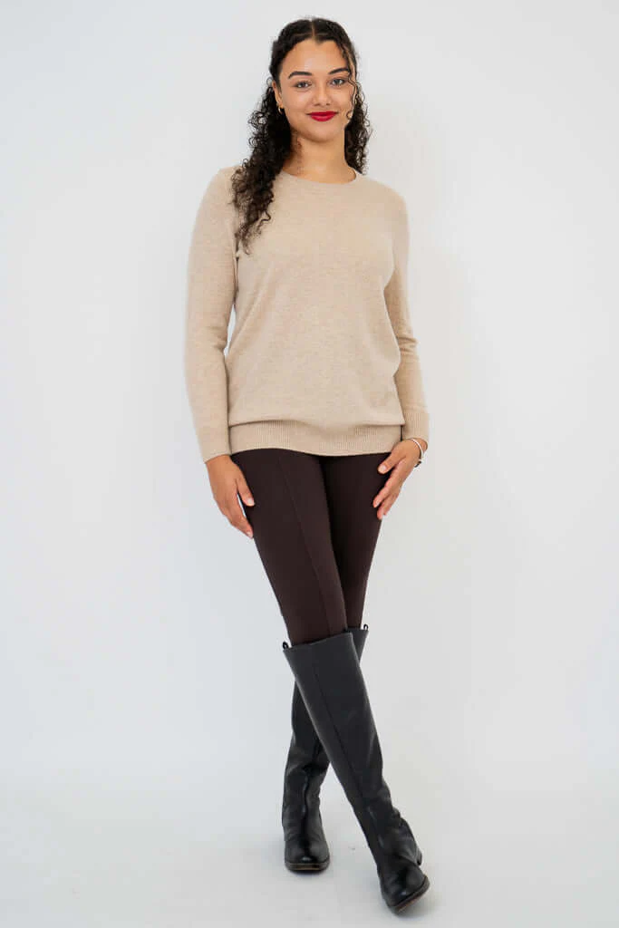 Kamila Sweater, Camel, Wool Cashmere - Image 2