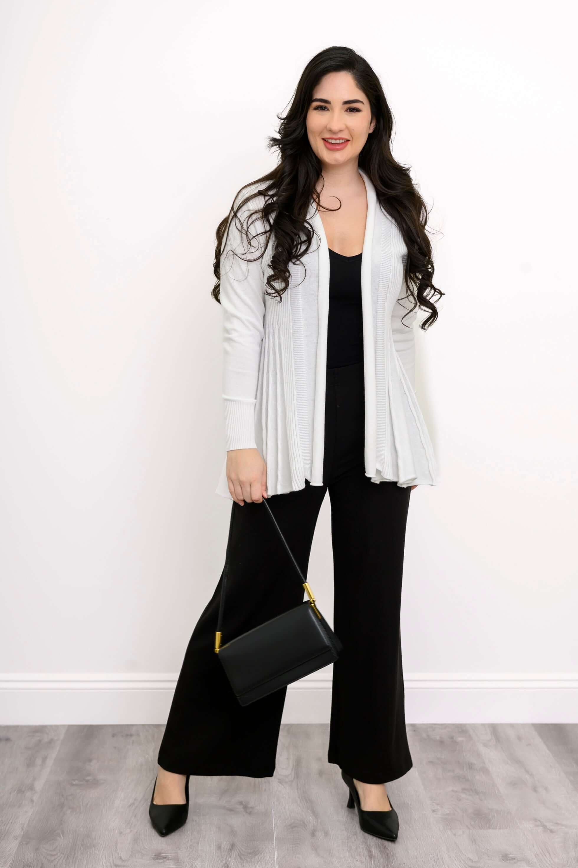 Karen Cardigan, White, Cotton - Image 2