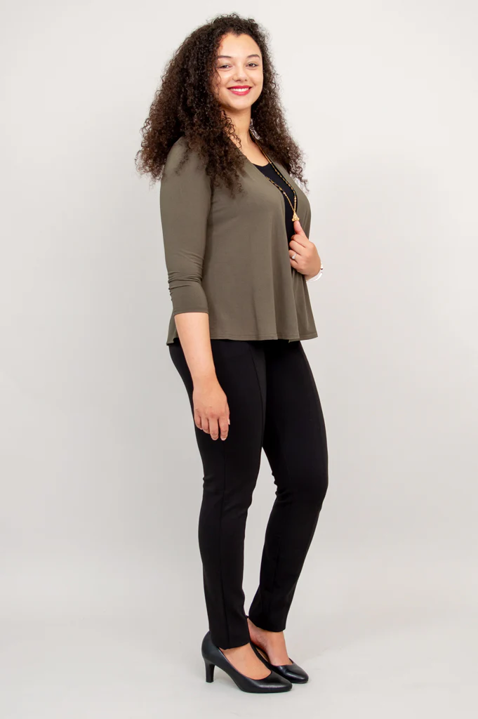 Kathy Jacket, Khaki, Bamboo - Image 4