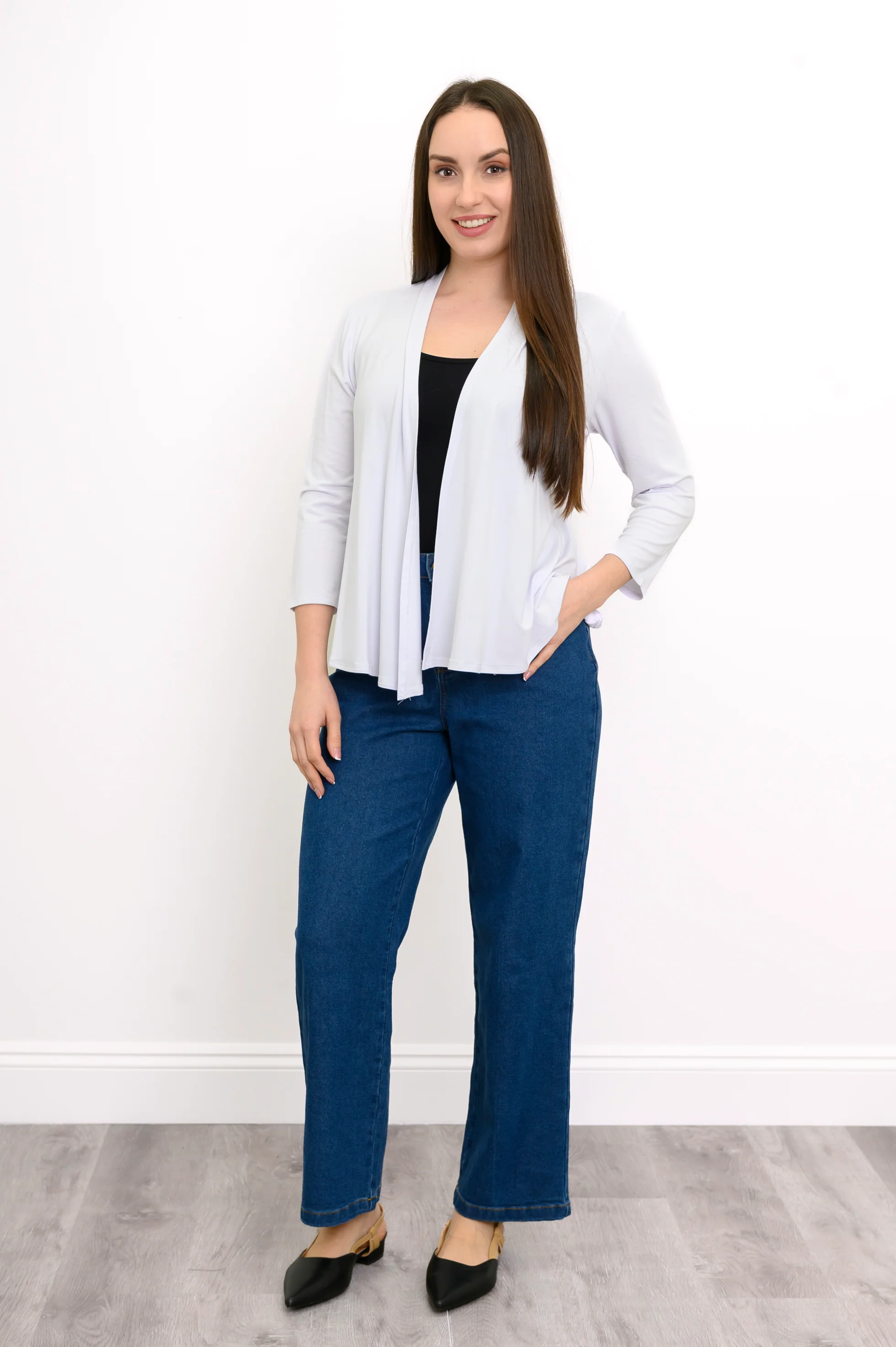 Kathy Jacket, White, Bamboo - Image 2