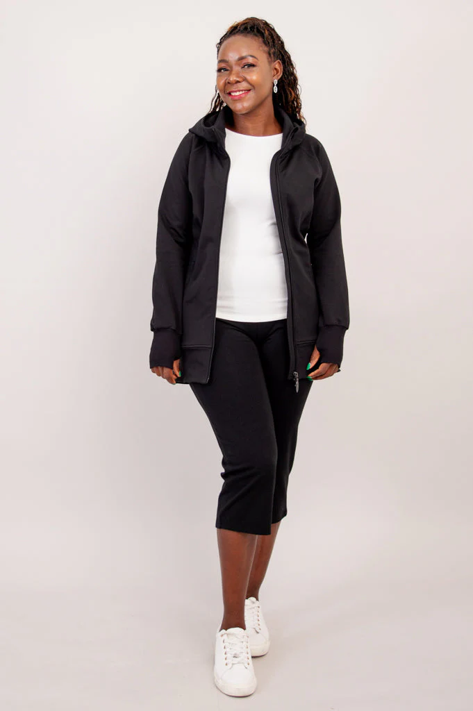 Kendra Jacket, Black, Cotton - Final Sale - Image 2